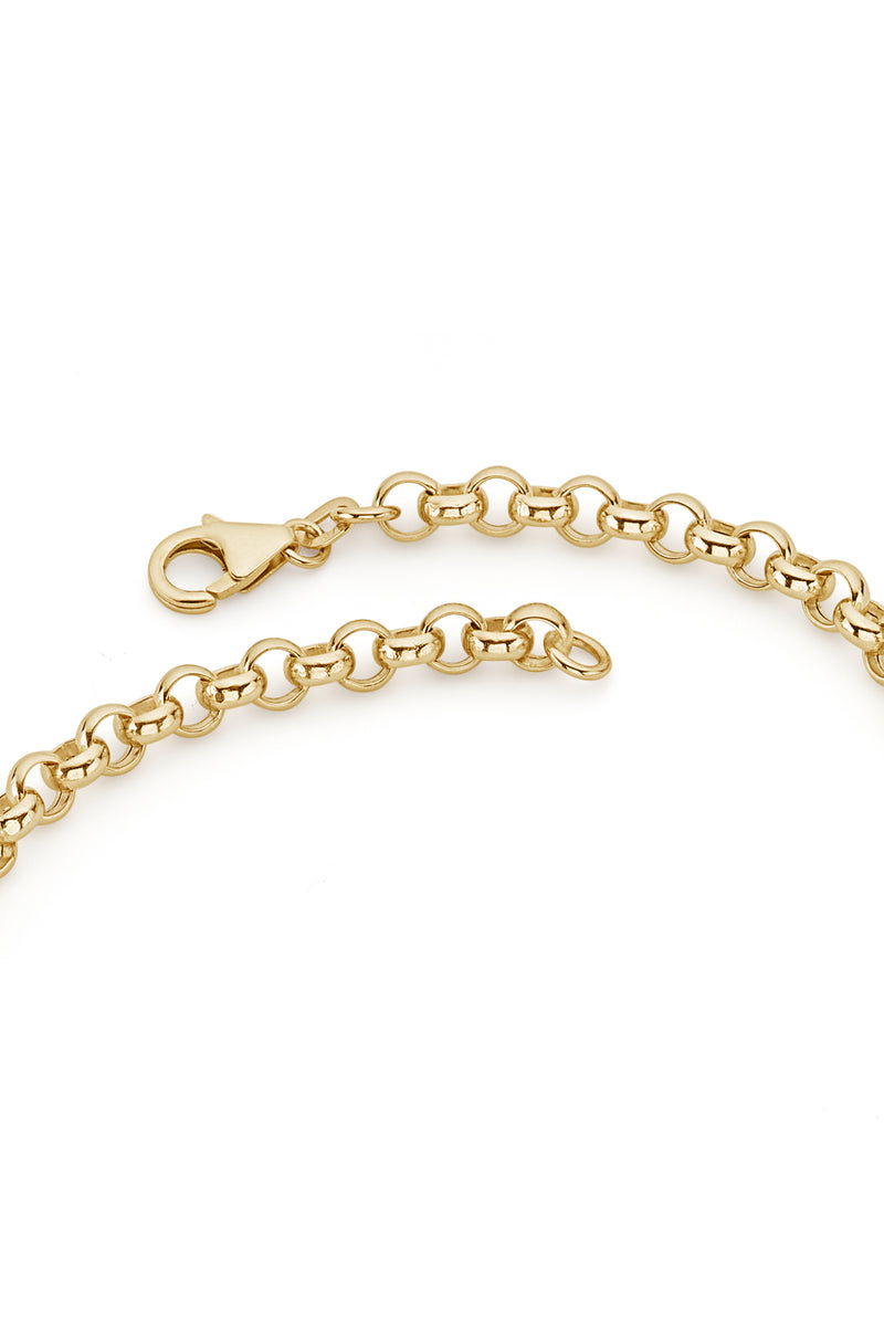 9ct Yellow Gold Rolo Chain Necklace (5mm) 18 inch