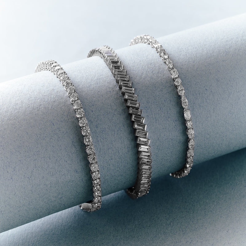 Tabitha | 9ct White Gold 5.52ct tw. Lab Grown Diamond Tennis Bracelet