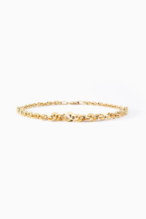 9ct Yellow Gold Graduated Bracelet