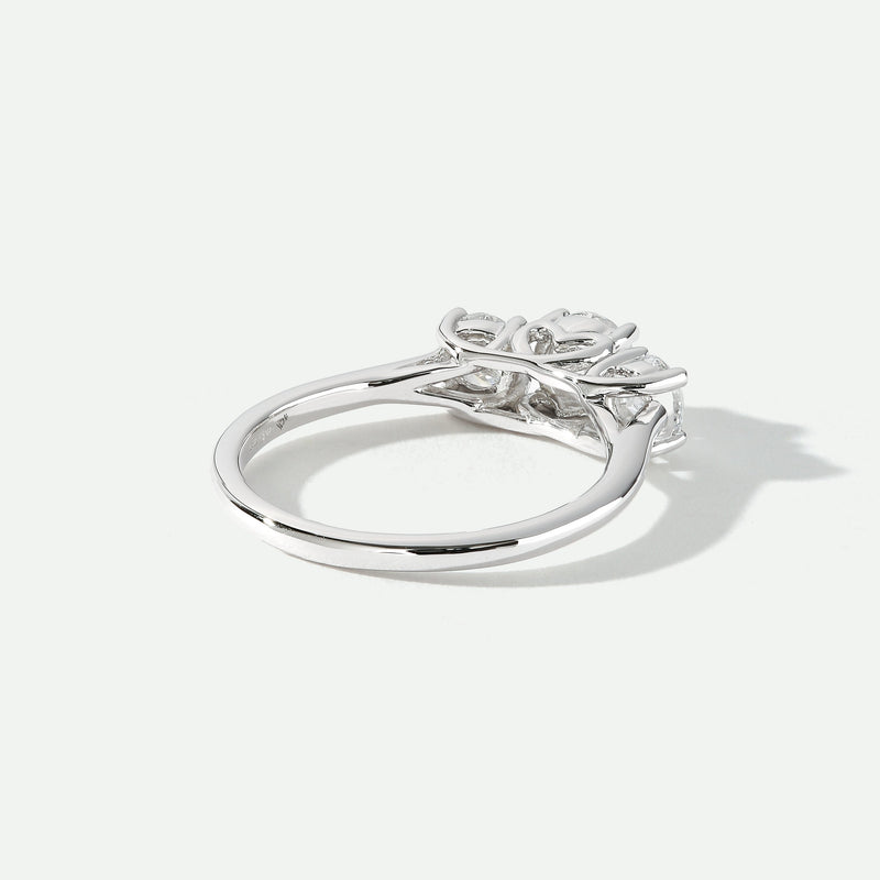 Audrey | 9ct White Gold 1ct tw Lab Grown Diamond Three Stone Ring