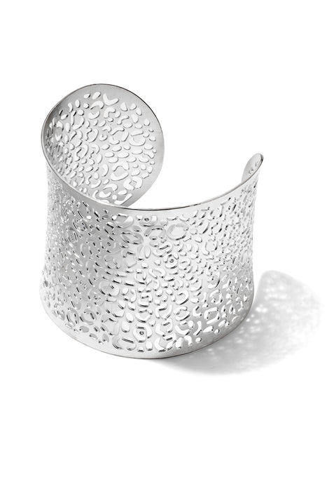 Silver Plated Wide Cuff Bangle