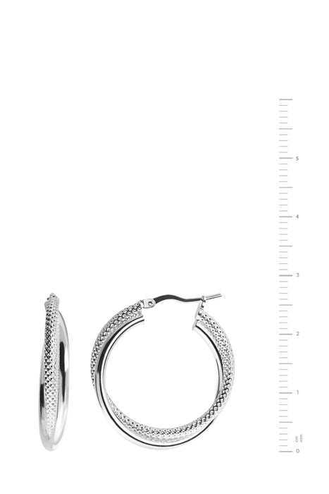 Sterling Silver 20mm Hoop Earrings