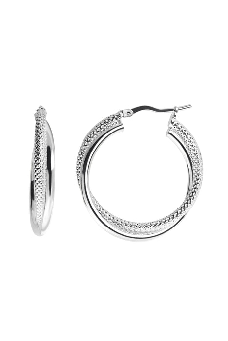 Sterling Silver 20mm Hoop Earrings