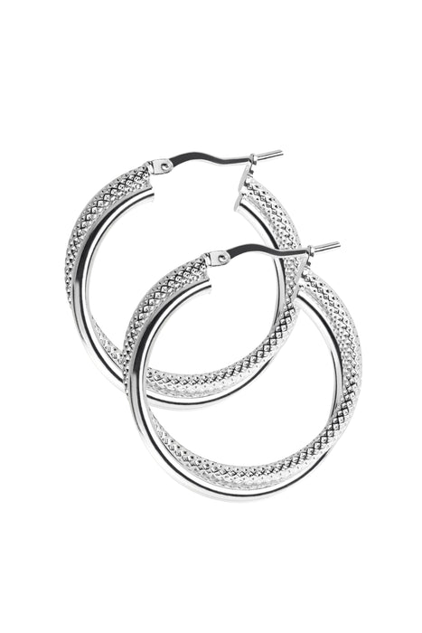 Sterling Silver 20mm Hoop Earrings