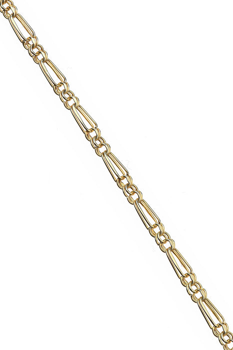 9ct Yellow Gold Double Link Chain Necklace