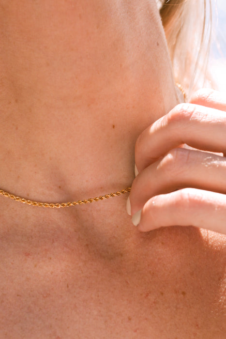 9ct Yellow Gold Rope Necklace