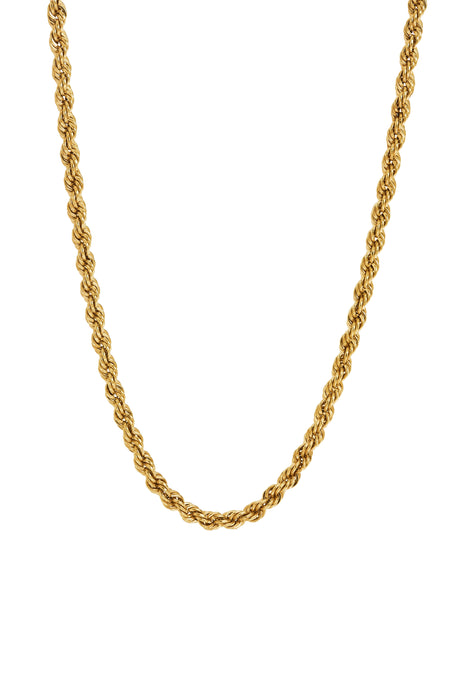 9ct Yellow Gold Rope Necklace