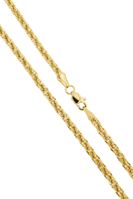 9ct Yellow Gold Lightweight Rope Chain