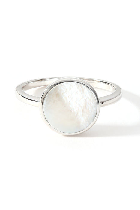 Sterling Silver Mother of Pearl Ring