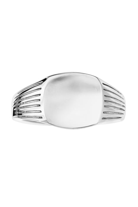 Mens Sterling Silver Signet Ring