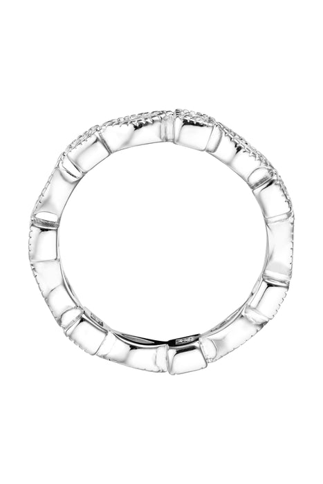 Sterling Silver Cubic Zirconia Eternity Ring