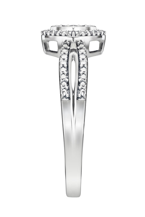 9ct White Gold 0.10ct Diamond Ring