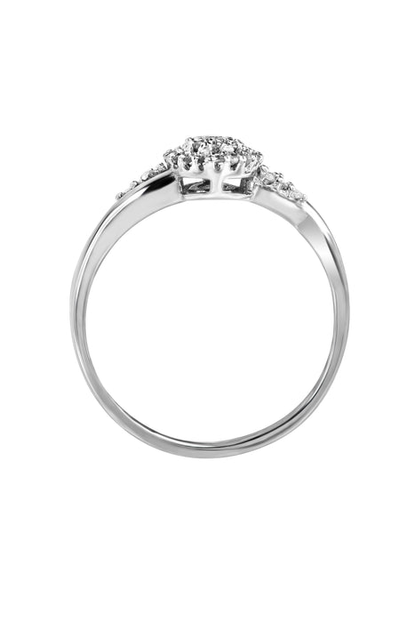 9ct White Gold 0.16ct Diamond Ring