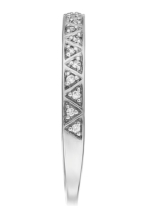 9ct White Gold Diamond Ring