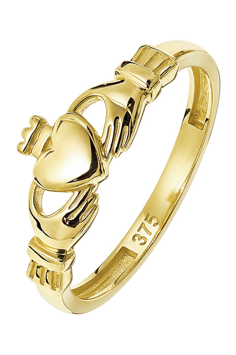 9ct Yellow Gold Claddagh Ring