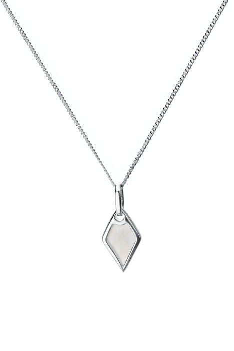 Sterling Silver Crystal & MOP Pendant