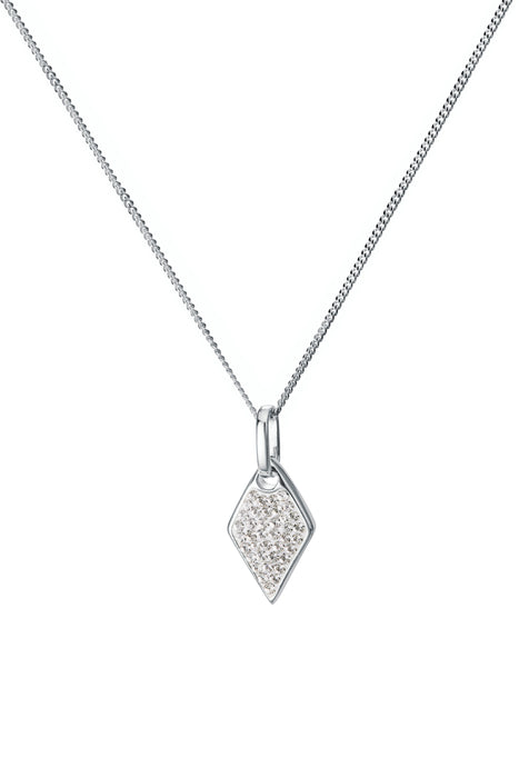 Sterling Silver Crystal & MOP Pendant