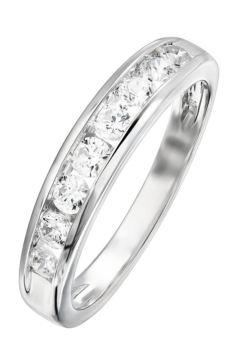 Platinum 0.50ct Diamond Channel Set Eternity Ring