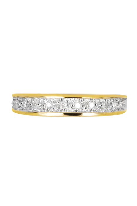 9ct Yellow Gold 0.10ct Diamond Ring