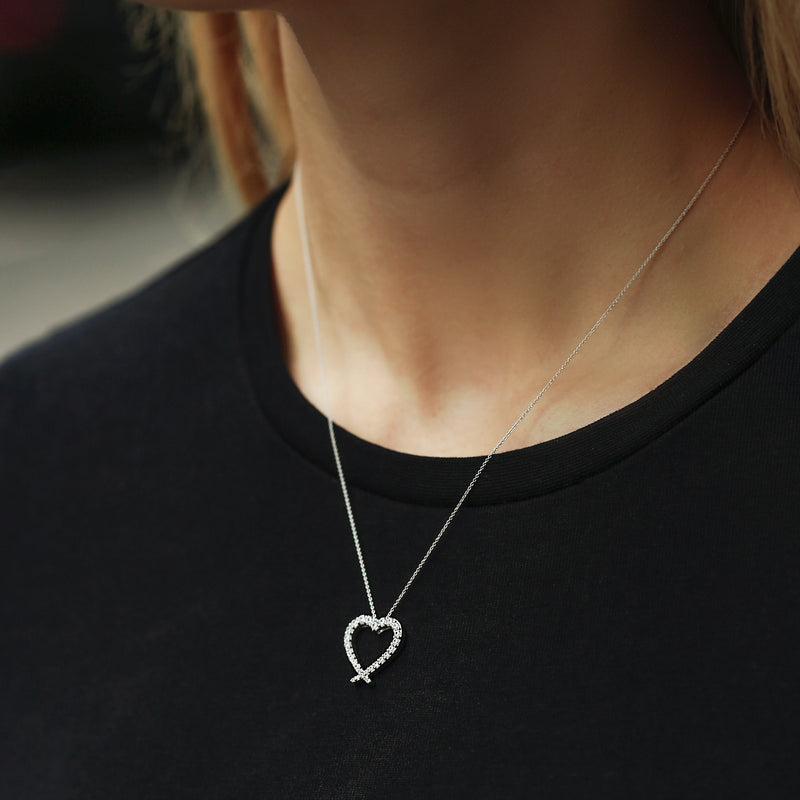 Liza | 9ct White Gold 0.50ct tw Lab Grown Diamond Necklace