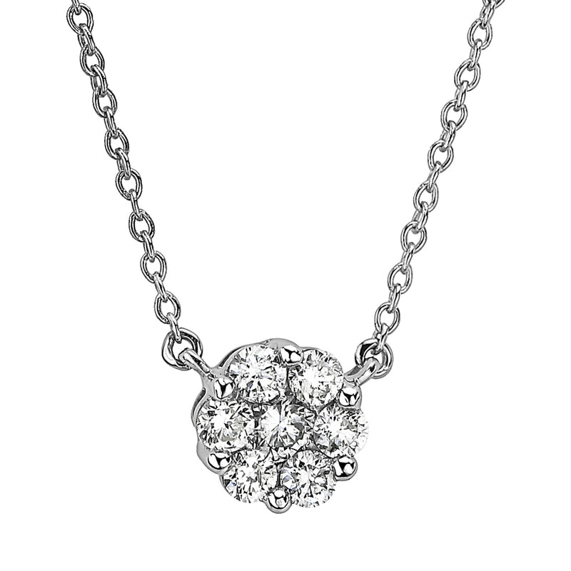 Yvette | 9ct White Gold 0.25ct tw Lab Grown Diamond Necklace