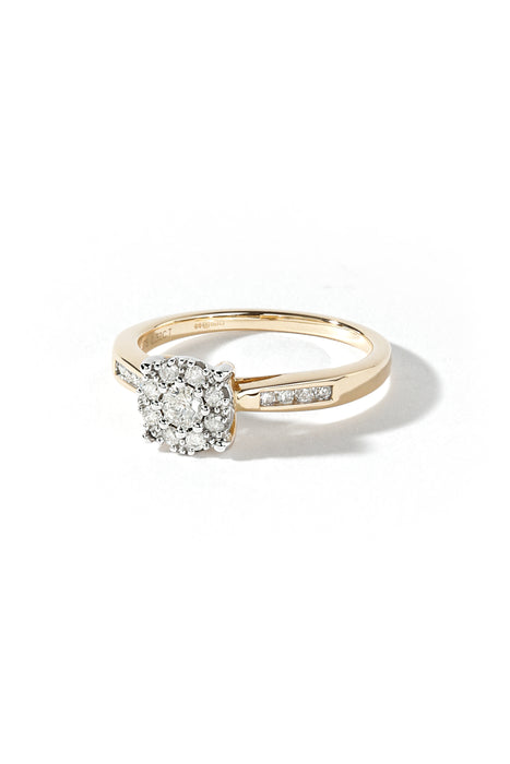 9ct Yellow Gold 0.30ct Diamond Engagement Ring