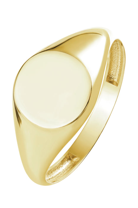 9ct Yellow Gold Round Signet Ring