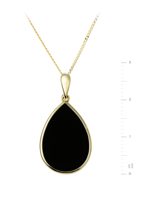 9ct Yellow Gold  Onyx Necklace