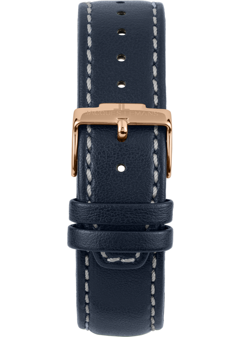 Eco Power Solar Chronograph Vegan Strap Rose Gold Plated Men's Watch