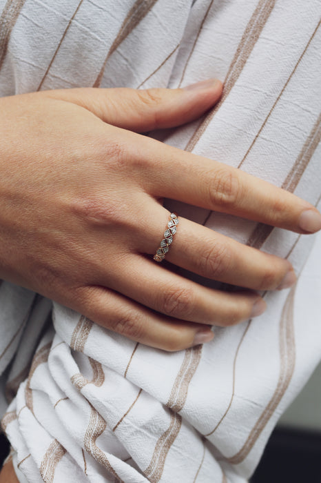 9ct Yellow Gold Diamond Ring