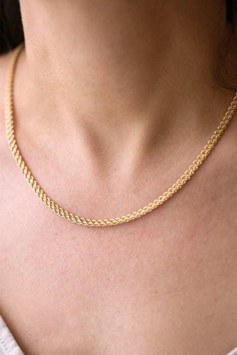 9ct Yellow Gold Ultralight Double Row Rope Necklace