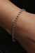 Penelope | 9ct White Gold Created Sapphire and Lab Grown Diamond Bracelet-1