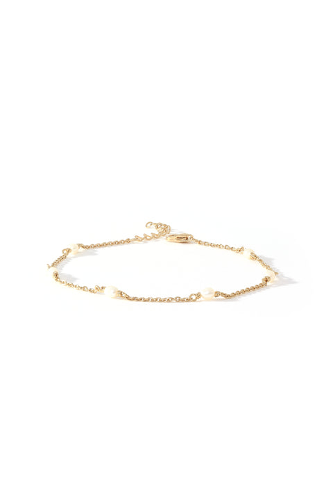 18ct Gold Plated Sterling Silver Freshwater Pearl Bracelet