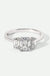 Murphy | 9ct White Gold 1.56ct tw Emerald Cut Lab Grown Diamond Three Stone Ring-0