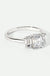 Murphy | 9ct White Gold 1.56ct tw Emerald Cut Lab Grown Diamond Three Stone Ring-3