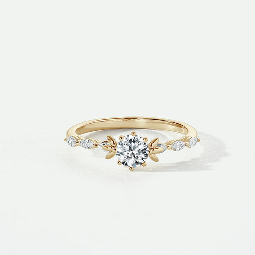 Willow - 9ct Yellow Gold 0.90ct tw Lab Grown Diamond Engagement Ring - image 1
