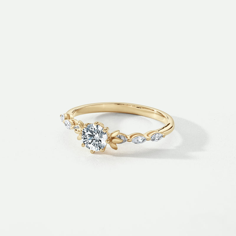Willow | 9ct Yellow Gold 0.90ct tw Lab Grown Diamond Engagement Ring