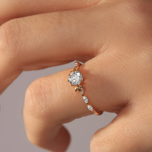 Willow - 9ct Yellow Gold 0.90ct tw Lab Grown Diamond Engagement Ring - image 4