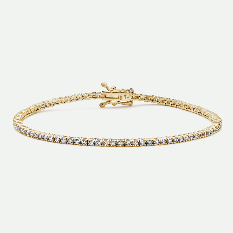 Penelope - 9ct Yellow Gold 1.25ct tw Lab-Grown Diamond Tennis Bracelet - image 1