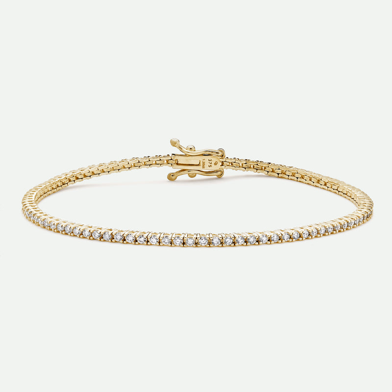 Penelope - 9ct Yellow Gold 1.25ct tw Lab-Grown Diamond Tennis Bracelet - image 3