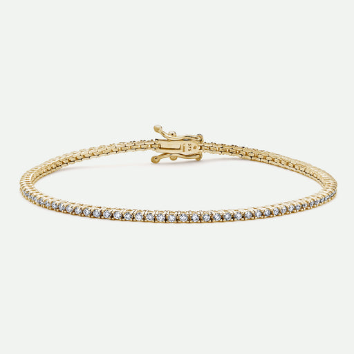 Penelope - 9ct Yellow Gold 1.25ct tw Lab-Grown Diamond Tennis Bracelet - image 1
