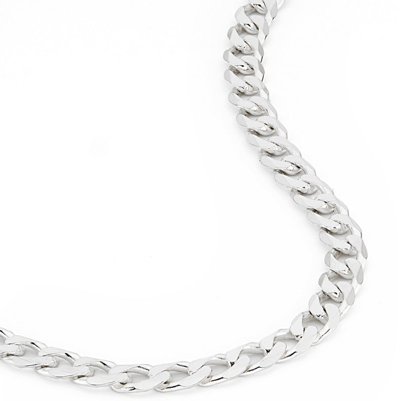 Sterling Silver Curb Chain (4.3mm) Necklace 24 inch