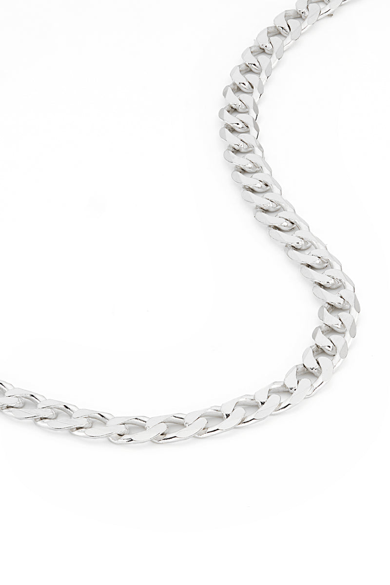 Sterling Silver Curb Chain (4.3mm) Necklace 24 inch