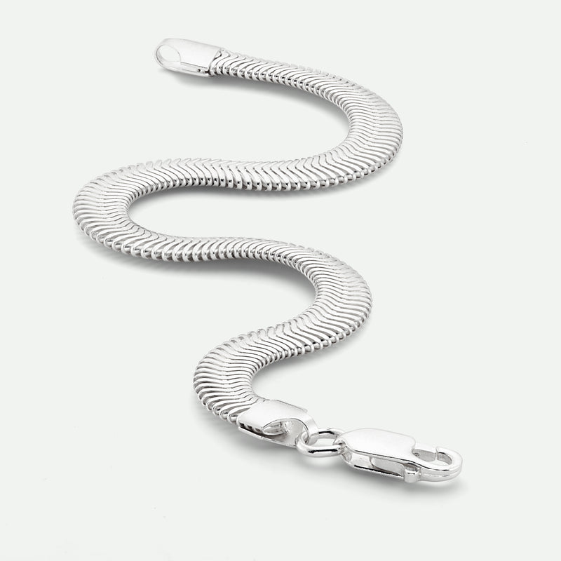 Sterling Silver Snake Chain Bracelet 7 inch