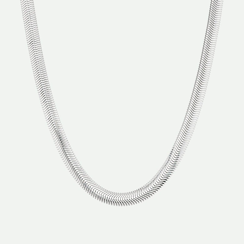 Sterling Silver Snake Chain Necklace 17 inch