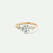 Luna - 9ct Yellow Gold 1.13ct tw. Lab Grown Diamond Scatter Engagement Ring - image 1