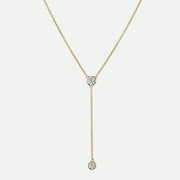 Ember - 9ct Yellow Gold 0.50ct tw. Lab Grown Diamond Lariat 18 Inches - image 1