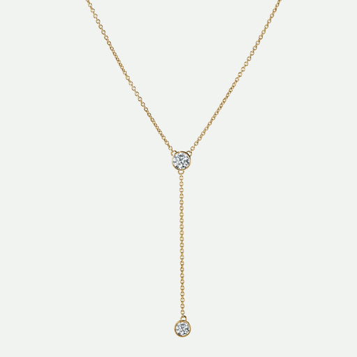 Ember - 9ct Yellow Gold 0.50ct tw. Lab Grown Diamond Lariat 18 Inches - image 1