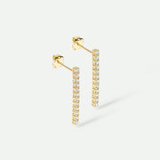 Lina - 9ct Yellow Gold 0.34ct tw. Tennis Drop Earring Studs - image 3
