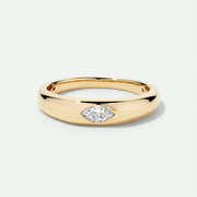 Zara - 9ct Yellow Gold 0.15ct tw. Lab Grown Diamond East-West Marquise Band Ring - image 1